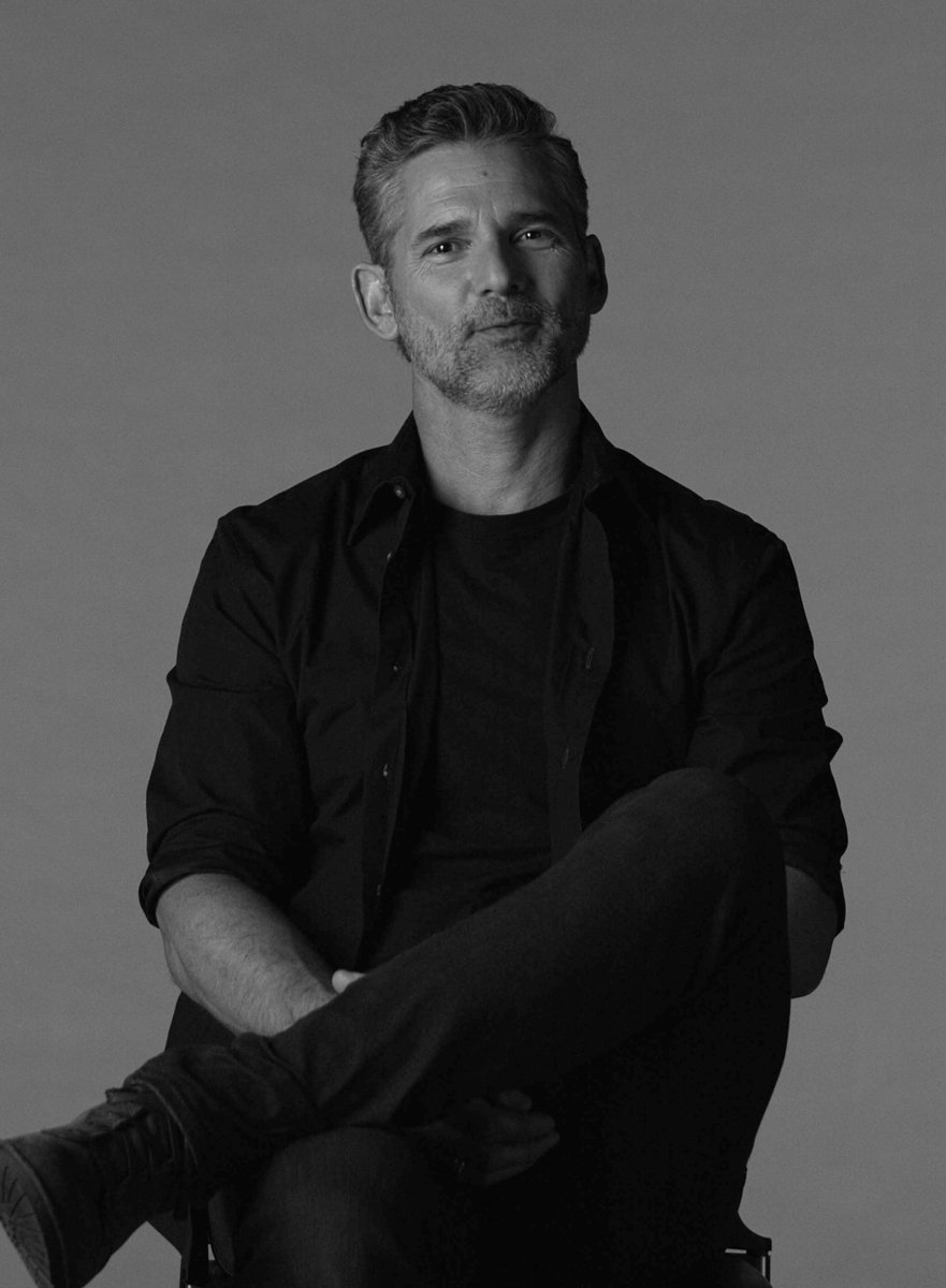 A black and white image of the actor Eric Bana A black and white image of the actor Eric Bana