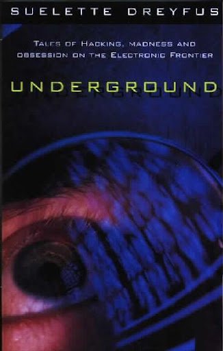 A copy of the cover of underground, with a text title oover the close up of an eye.
