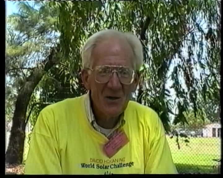 A still image from 1993 World solar challenge
