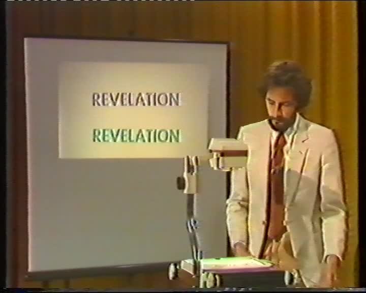 A still image from Overhead projection & hand produced transparencies