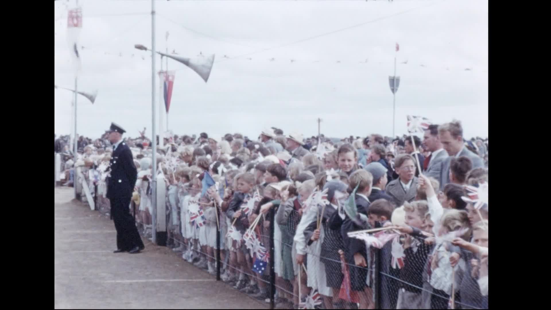 [Royal Visit, Victoria, 1954: Pre-Release Footage: Reel 9] thumbnail image.