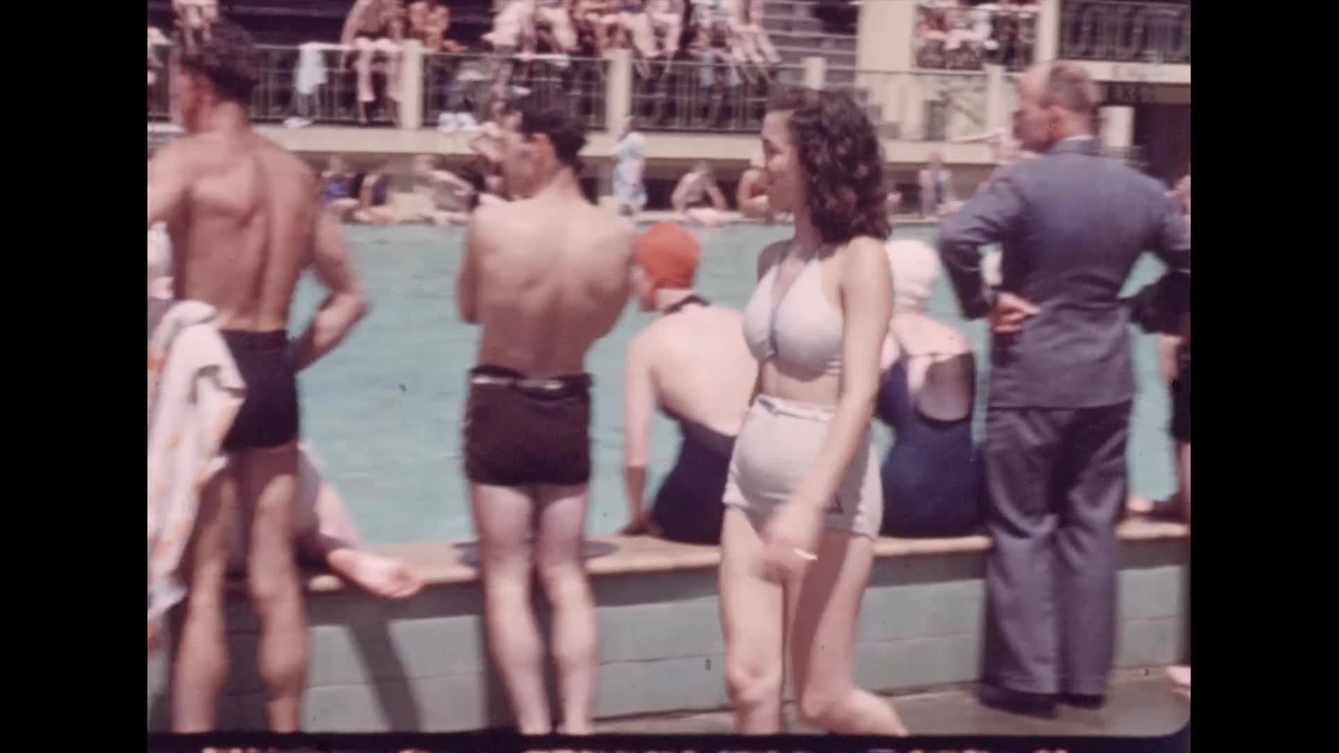 [KenRa Films Present: the Kenneth Rankine Home Movie Collection: Reel 17. Olympic Pool 1943]  [excerpt] thumbnail image.