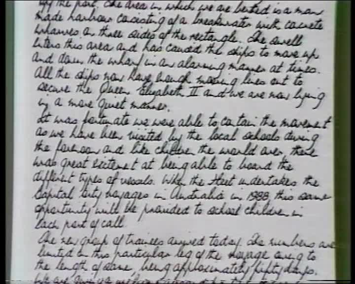 A still image from Return to Botany Bay