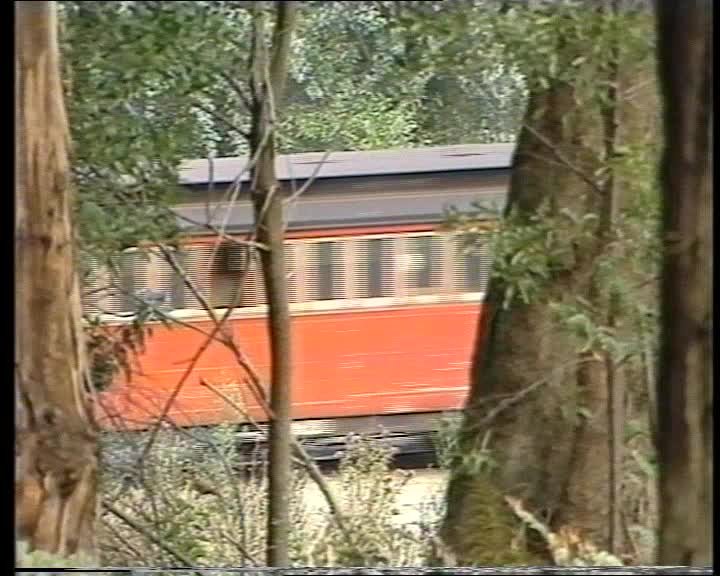 A still image from Looking at Puffing Billy