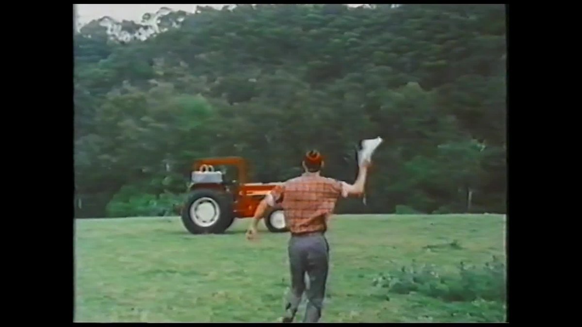 A still image from Crikey There's a Tractor On the Farm