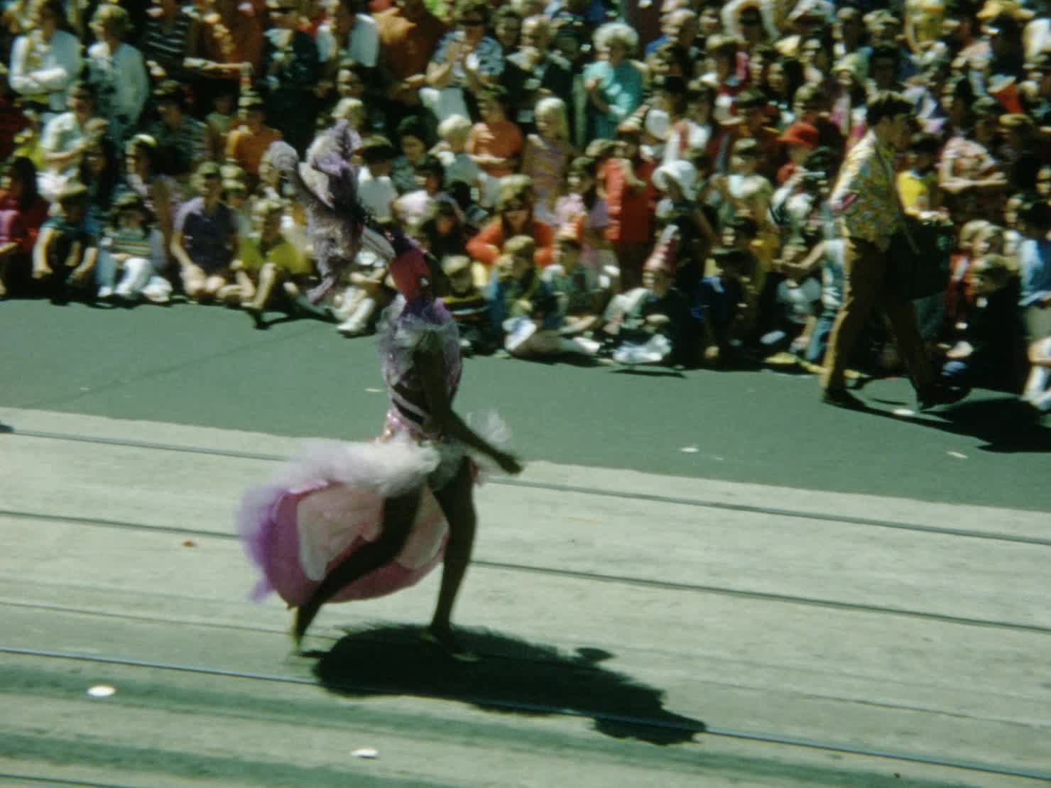 'Moomba' 1972 - 'Float parade' thru' the city. thumbnail image.