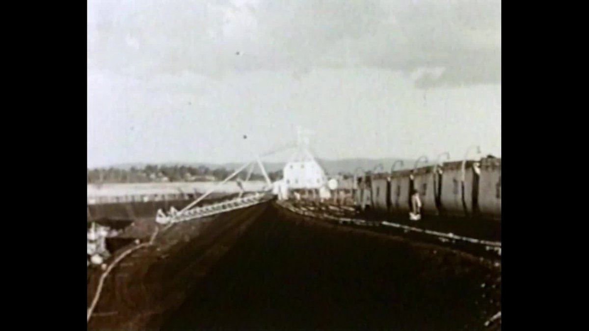 A still image from People (Yallourn's Royal Hour 1954; Born to Die; Sir John Monash)