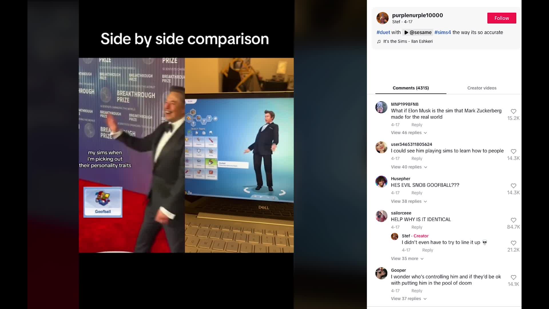 Elon Musk is a Sim thumbnail image.