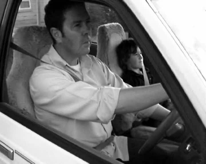 A still image from Old white ute