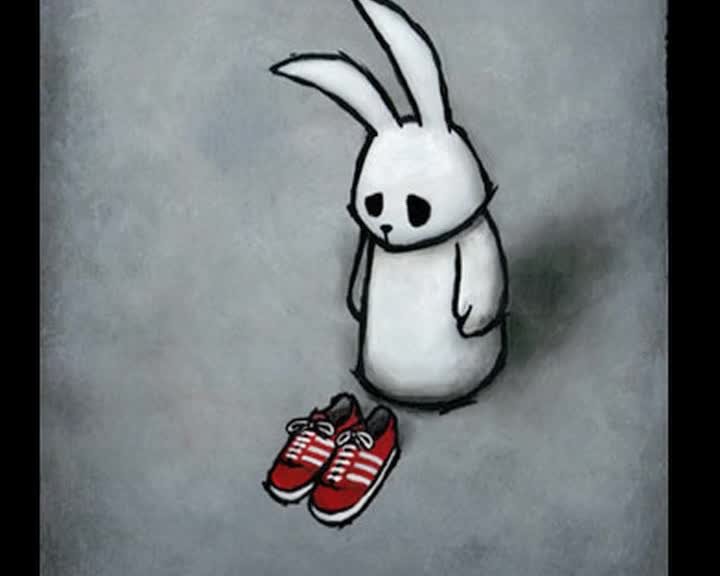 A still image from Never give up